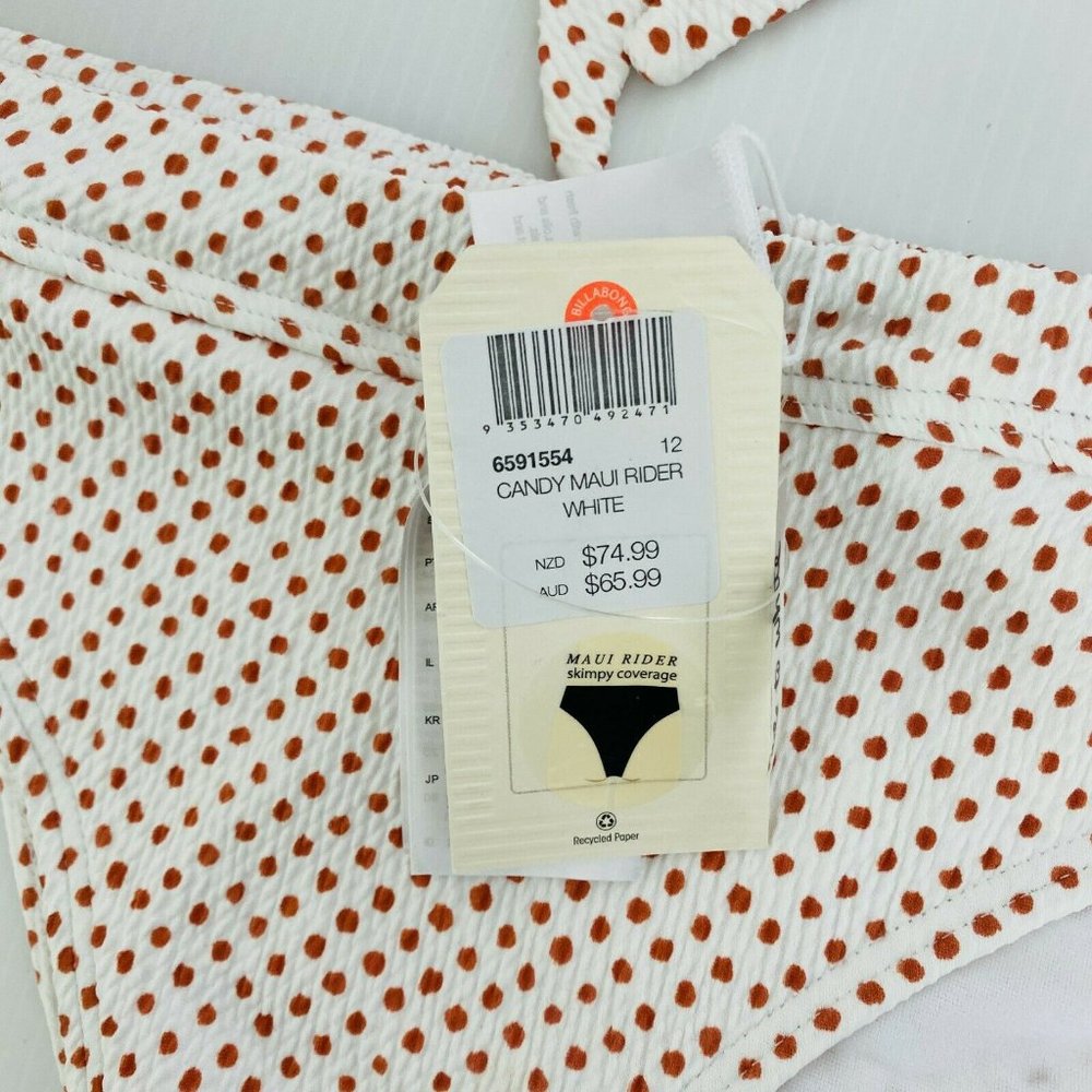 Billabong BNWT Candy Bandeau Bikini Sep Top Bottom Women's Size 12 - Picture 4 of 6